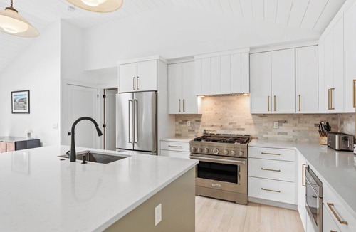 Cutchogue House | Elevated North Fork Escape with Chic Interiors and Private Poolside Oasis -.