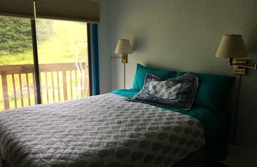 Bolton Valley Condo | Enjoy mountains views from every bedroom balcony