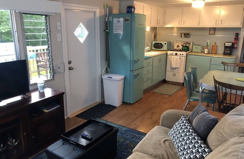 Gilmanton House | Experience a Lakeside Retro 1950's Mobile Home Getaway