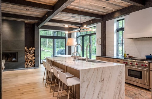 Greenwood House | Exquisite Rustic Modern Ski Haus Right on MT Abram Bike Park