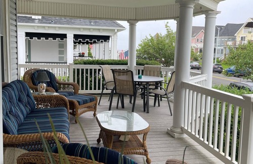 Avon by the Sea House | Family Vacation Home in Avon- Half a Block From the Beach with Ocean View Porch