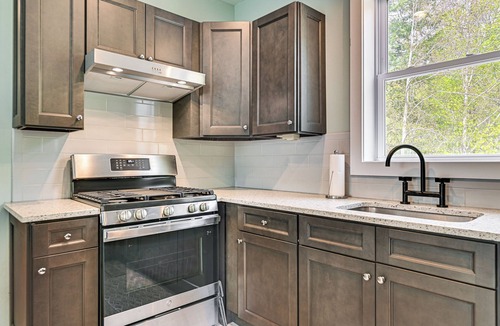 Northville Apartment | Fire Pit + Beach Access: Quiet Northville Retreat