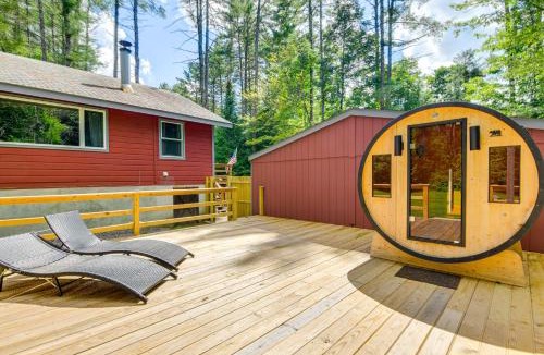 Schroon Lake House | Forested Retreat with Sauna 5 Mi to Schroon Lake