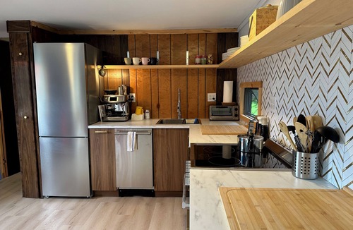 Bovina Center House | Groovy 2-bedroom clubhouse on 5 private acres in the Western Catskills