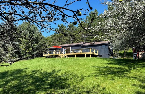 Bovina Center House | Groovy 2-bedroom clubhouse on 5 private acres in the Western Catskills