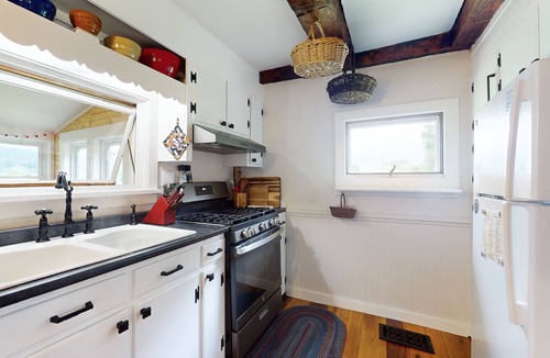 Waitsfield House | Historic home on 1 acre with snowmobile trails in backyard & mountain views