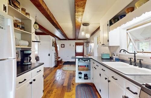 Waitsfield House | Historic home on 1 acre with snowmobile trails in backyard & mountain views
