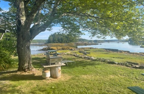 Sebascodegan Island Apartment | Hopkin's view. Water's edge living in this 1 BR/1 BA first floor unit.