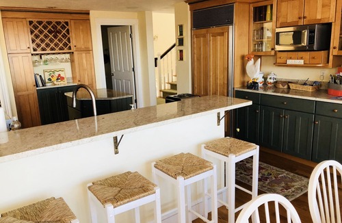 Falmouth House | Immaculate Luxury home, water views to Vineyard, private beach, bike path & more
