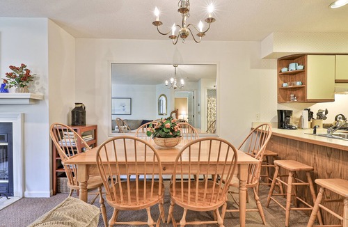 Ludlow Condo | Inviting condo with a fireplace, hot tubs, pool, tennis & washer/dryer