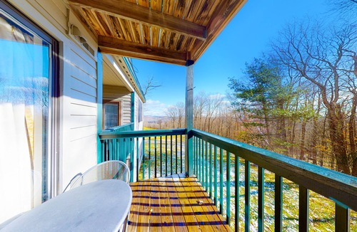 Ludlow Condo | Inviting condo with a fireplace, hot tubs, pool, tennis & washer/dryer