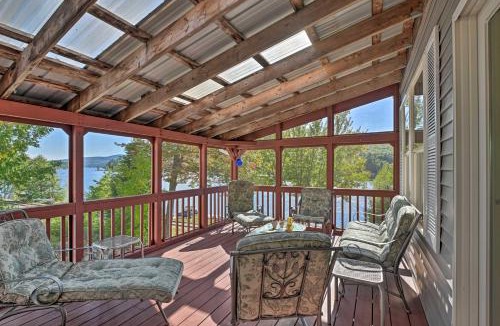 Lucerne-in-Maine House | Inviting Lakefront Home Seasonal Boat Dock!