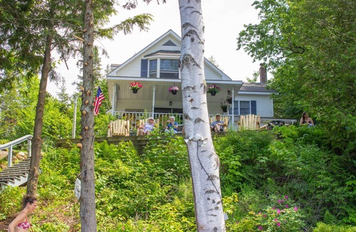 Eden House | Lake front home with in-deck outdoor hot tub and spectacular lake views!