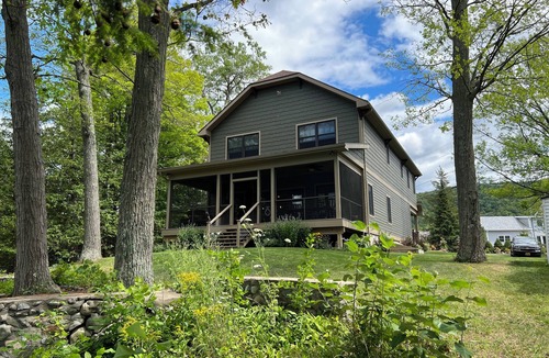 Ticonderoga House | Lake George. Beautiful, spacious 5-bedroom lakefront home. Newly listed.