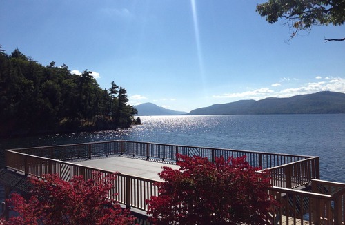 Putnam Station House | Lake George custom home 75 feet from the lakes edge!