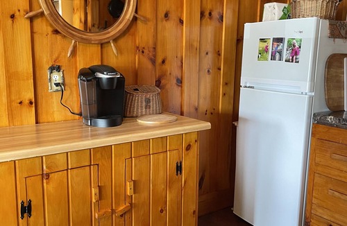 Westmore Cabin | Lake Willoughby Views and access. Boat Dock and Beach Wood fired hot tub