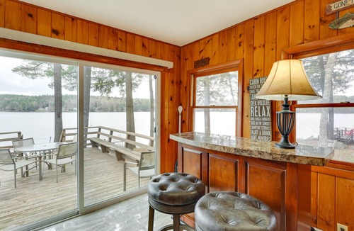 Sunapee Cabin | Lakefront Cabin w/Panoramic Water View & Access