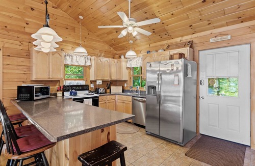 Chestertown House | Lakefront cabin with beautiful loft, game room, views, private dock