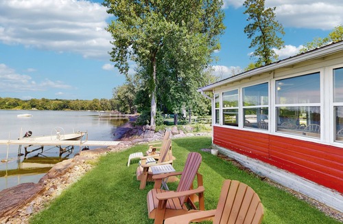 South Hero House | Lakefront retreat with kayak, dock, Adirondack chairs, & stellar views - dogs ok