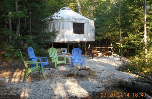 Alton Cabin | LAKES REGION YURTS! The BEST private yurt in the Lakes Region. Book now☺️n
