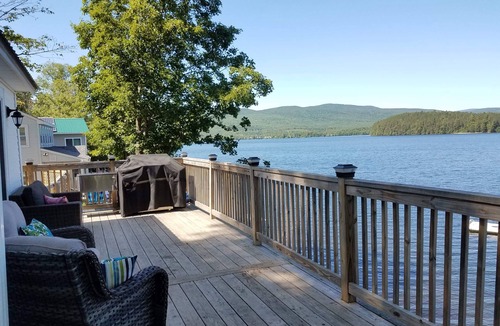 Brighton Cottage | Lakeside cottage gorgeous lake/mountain views. Cable/WIFI, large decks, 30' dock