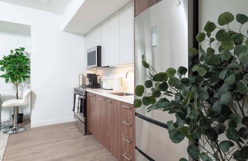 Central Square Apartment | Lux Studio 2x Queen beds Gym near MIT Harvard in Central Square