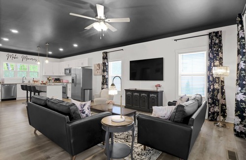 Mount Airy House | Luxe Cottage; Stroll to Main St, Hot Tub, Games, FirePit, CornHole, Fenced Yard