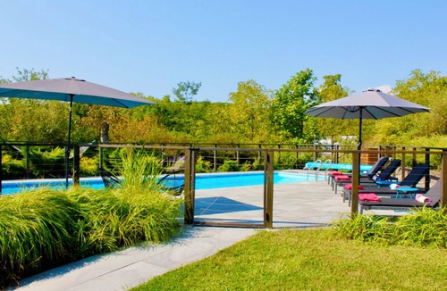 Catskill House | Luxury Riverfront Retreat with Pool, Hot Tub & Guest House