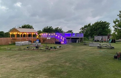 Matagorda Cabin | Mini resort with peaceful property includes pool and fun. Fishin Mission !