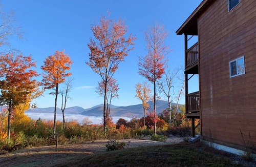 Rumney Cabin | Misty View: Private Mountainside Cabin, 2 Decks, Large Yard, Grill, Huge TV, Dog OK