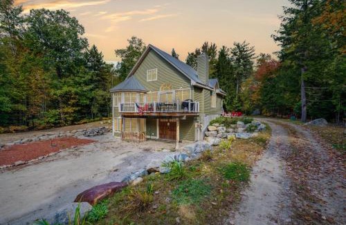 Conway House | Mitten Pines Cabin Hot Tub Fire Pit