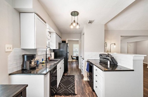 Southbelt/Ellington House | Modern Houston Haven: Home | Large Yard | Patio