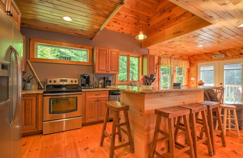 Wardsboro House | Mount Snow Area Home with a Hot Tub, Fire Pit, Set Back in the Woods!