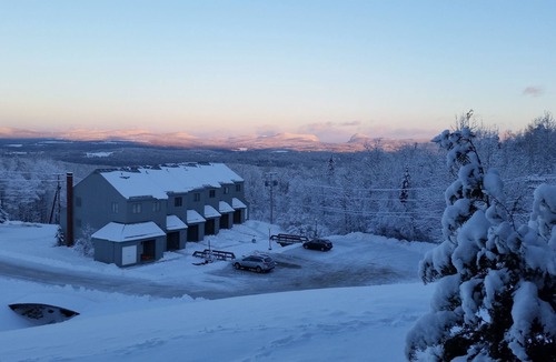 East Burke Condo | Mountain view, trailside condo at Burke Mountain Resort