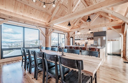 Bethel House | Mtn View, Sleeps 20, Hot Tub, Firepit, Wood Stove, Theater, Workspace, Bar, Gym