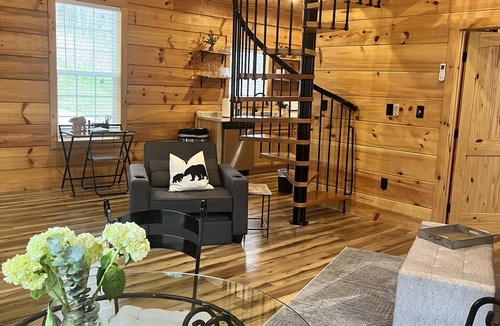 Damascus Cabin | NEW! COZY 6 Guest Cabin in Damascus, VA-CLOSE to Creeper Trial! PET FRIENDLY