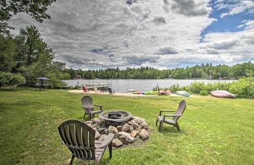 Barnstead House | New Hampshire Home w/Private Beach, Dock & Rafts!