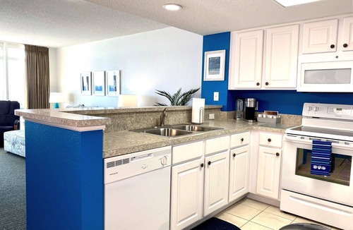 Crescent Beach Condo | NO OWNER FEES! Gorgeous Updated OCEANFRONT 2/2 Suite, OF Master, W/D, 18th Fl