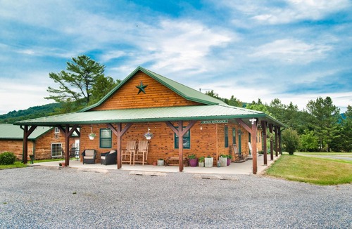 Flintstone Ski Chalet | Private cabin with two full beds. ADA accessible.