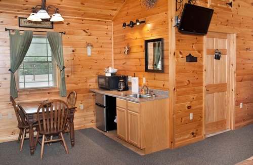 Flintstone Ski Chalet | Private cabin with two double beds (sleeps 4)