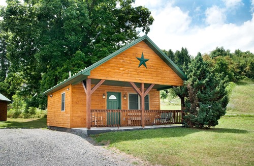 Flintstone Ski Chalet | Private cabin with two double beds (sleeps 4)