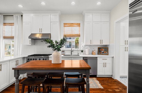 San Jacinto House | Private heated pool, 3 blocks to the beach