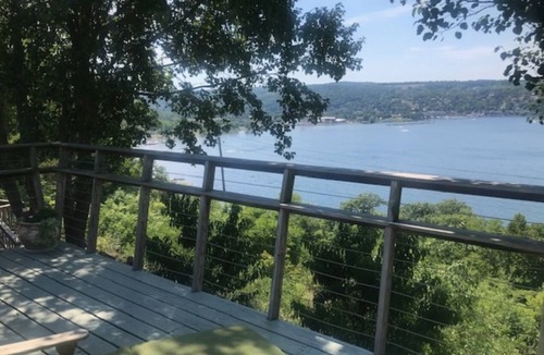 Burdett House | Private Luxury Retreat. Perched Atop A Bluff, Incredible Lake And Village View