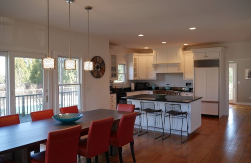 Shelter Island House | Private oasis with new baths and heated Gunite pool near Wades Beach