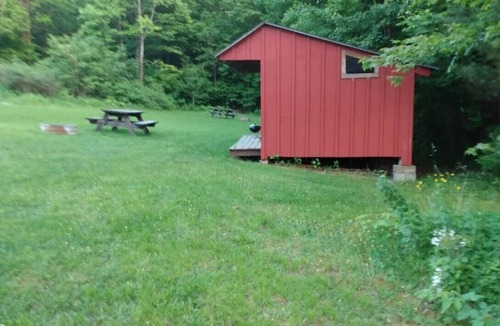Dryden Cabin | Red Eft Rustic Camping Cabin at Camp Earth Connection