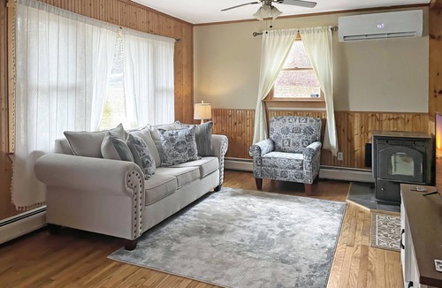 Stamford House | Relax by our scenic brook and enjoy the view of the Green Mountains!
