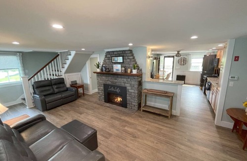 Lochmere House | Remodeled Winnisquam Lakefront Home - Private Dock/AC/Dogs/Kayaks/SUPs/Fire Pit