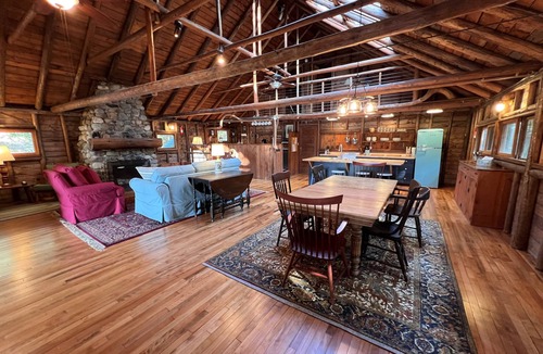 West Point Cabin | Renovated 3-BR boathouse built atop water in quiet cove; private float & trails