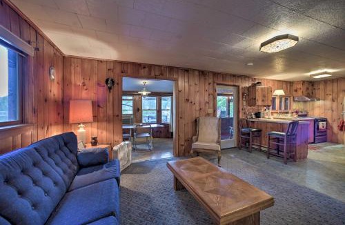 Lake Luzerne House | Riverfront Escape with Dock 19 Mi to Saratoga!