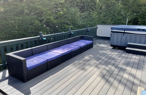 Barnstead House | Roof top deck, hot tub, game room, on 9 acres in the Lakes Region